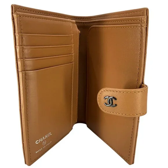 CHANEL Quilted Leather CC Logo Passport Holder Wallet - Picture 4 of 8